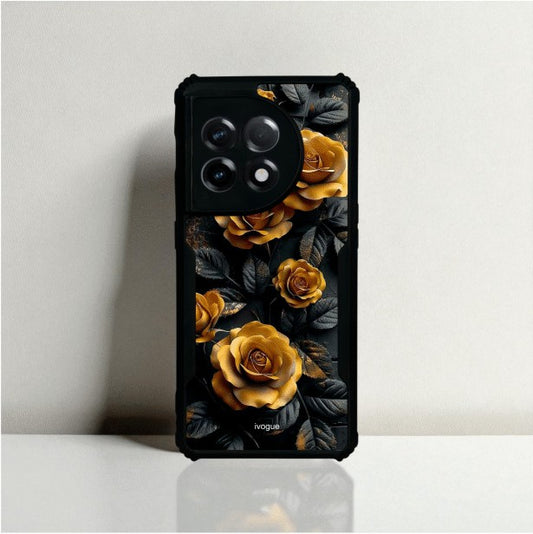 Golden Rose Mobile Cover For Oneplus 11R