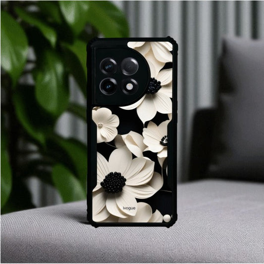 Black & Bloom Mobile Cover For Oneplus 11R