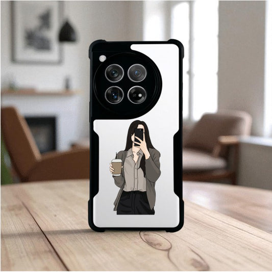 Coffee Girl Mobile Cover For Oneplus 12