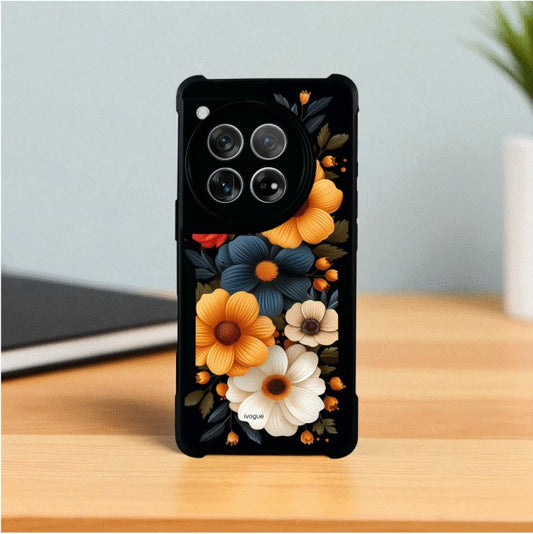 Retro Petals Mobile Cover For Oneplus 12