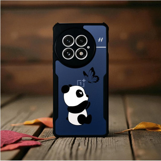 Panda and Butterfly Mobile Cover For Oneplus 13r