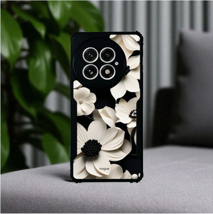 Black & Bloom Mobile Cover For Oneplus 13r