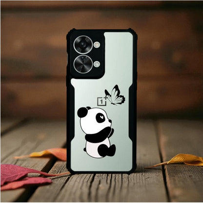 Panda and Butterfly Mobile Cover For Oneplus Nord 2T