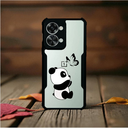 Panda and Butterfly Mobile Cover For Oneplus Nord 2T