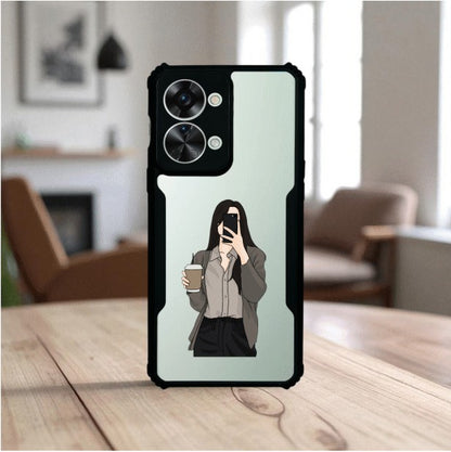 Coffee Girl Mobile Cover For Oneplus Nord 2T