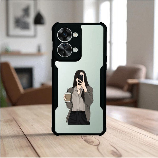 Coffee Girl Mobile Cover For Oneplus Nord 2T