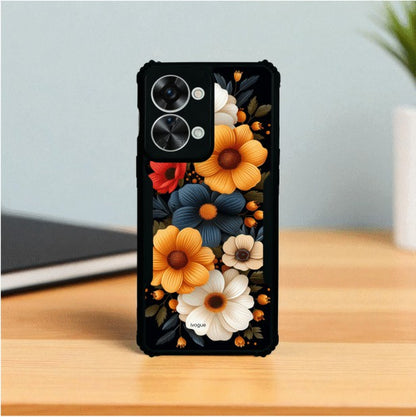 Retro Petals Mobile Cover For Oneplus Nord 2T