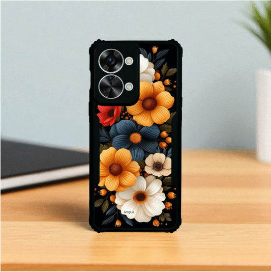 Retro Petals Mobile Cover For Oneplus Nord 2T