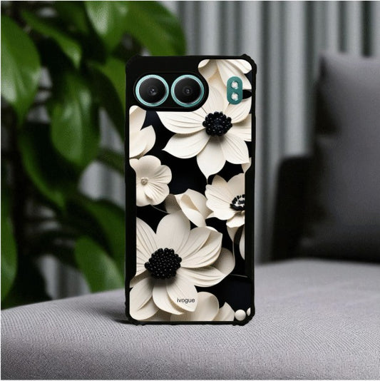 Black & Bloom Mobile Cover For Oneplus Nord 4