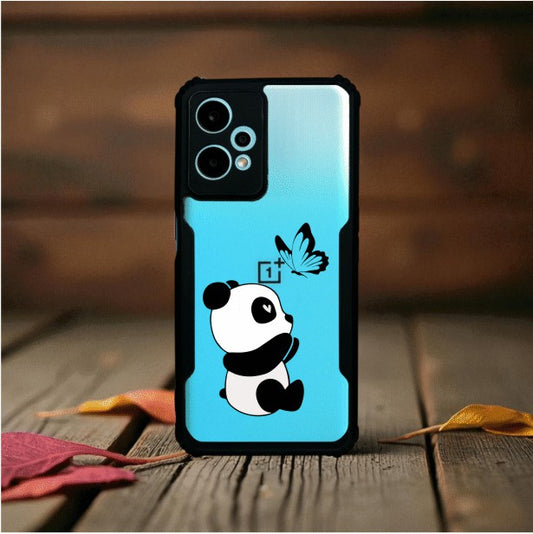 Panda and Butterfly Mobile Cover For Oneplus Ce 2 Lite