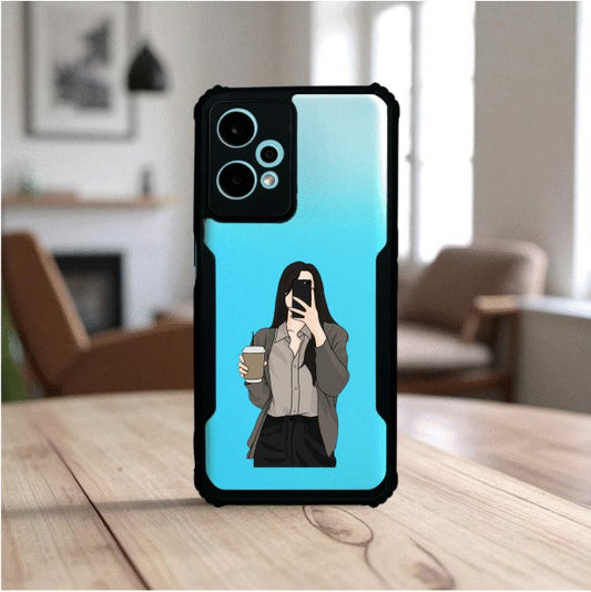 Coffee Girl Mobile Cover For Oneplus Ce 2 Lite