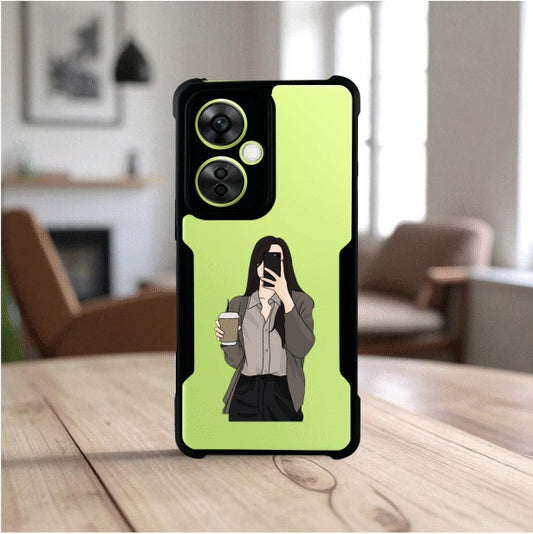 Coffee Girl Mobile Cover For OnePlus NORD CE 3 LITE