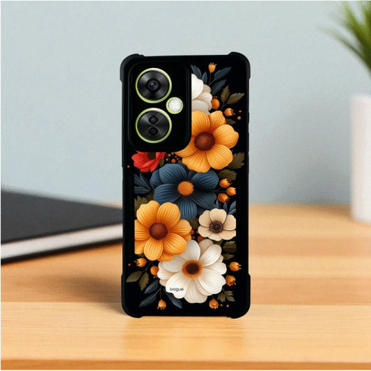 Retro Petals Mobile Cover For OnePlus NORD CE 3 LITE