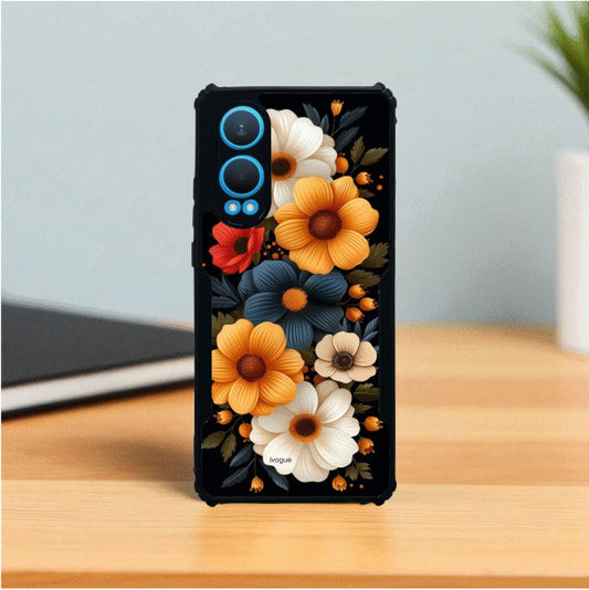 Retro Petals Mobile Cover For Oneplus Nord Ce 4 Lite
