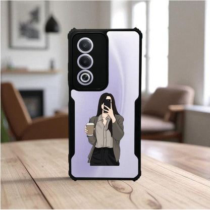 Coffee Girl Mobile Cover For Oppo A3 Pro