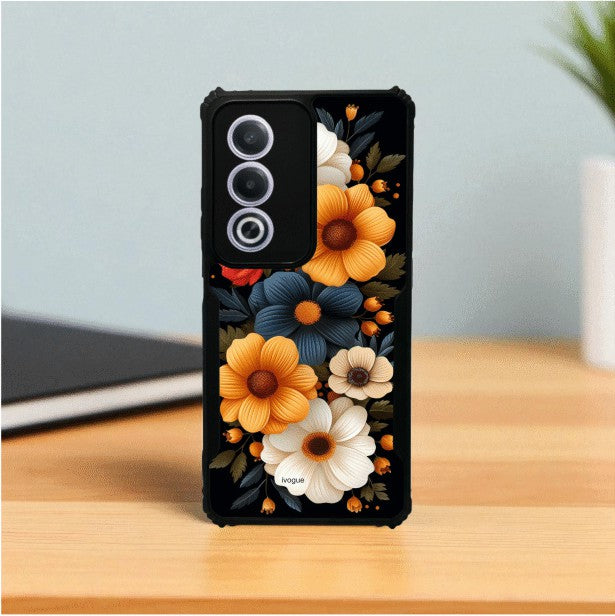 Retro Petals Mobile Cover For Oppo A3 Pro