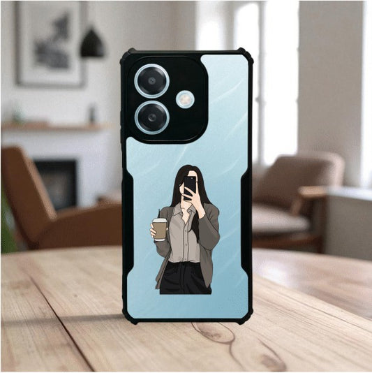 Coffee Girl Mobile Cover For Oppo A3