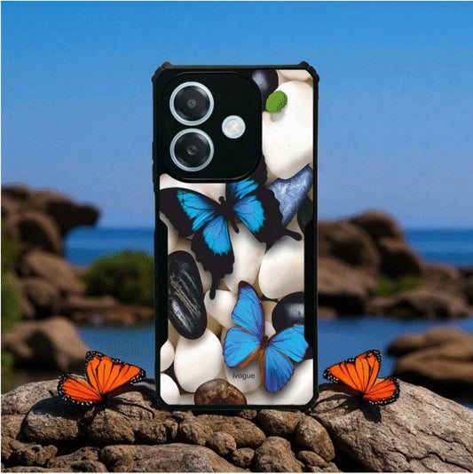 Blue Wings Beauty Mobile Cover For Oppo A3