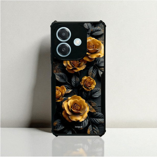 Golden Rose Mobile Cover For Oppo A3