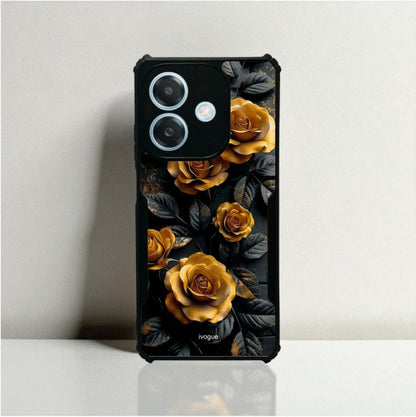 Golden Rose Mobile Cover For Oppo A3