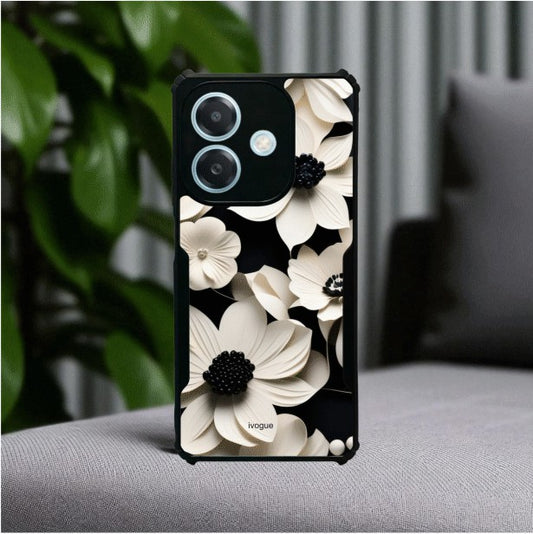 Black & Bloom Mobile Cover For Oppo A3