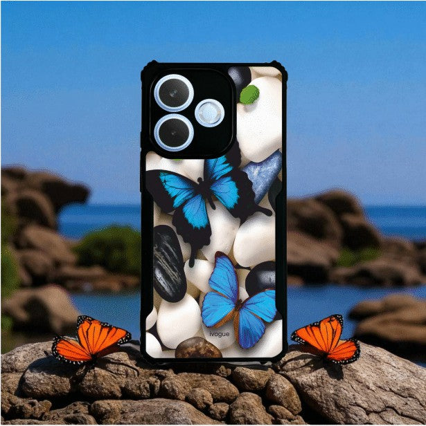 Blue Wings Beauty Mobile Cover For OPPO A5 Pro