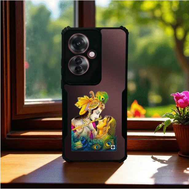 Radha Krishna Mobile Cover For Oppo F25 Pro