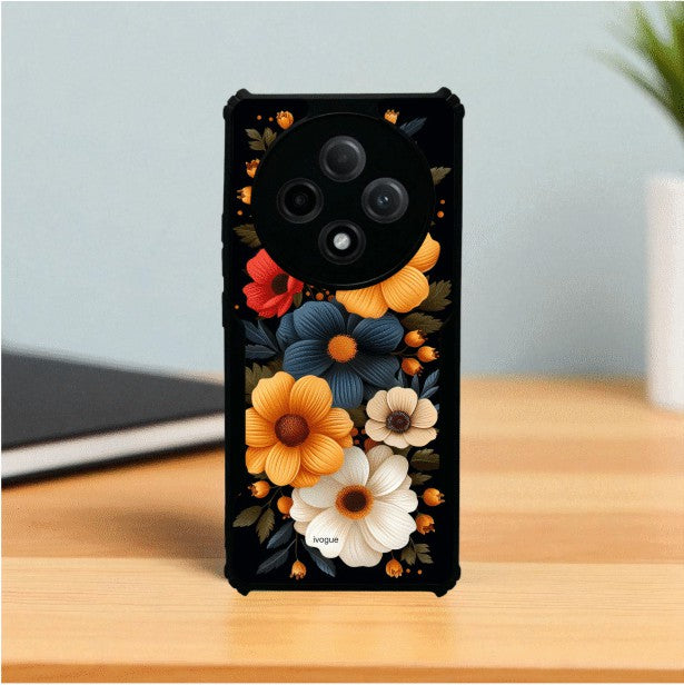 Retro Petals Mobile Cover For Oppo F27