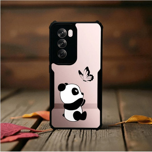 Panda and Butterfly Mobile Cover For Oppo Reno 12
