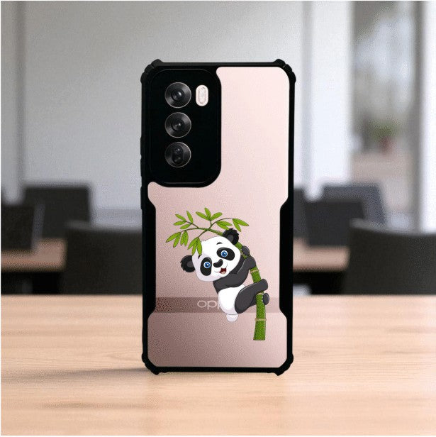 Panda and Tree Mobile Cover For Oppo Reno 12 Pro
