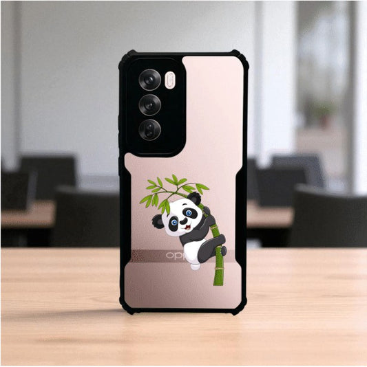 Panda and Tree Mobile Cover For Oppo Reno 12 Pro