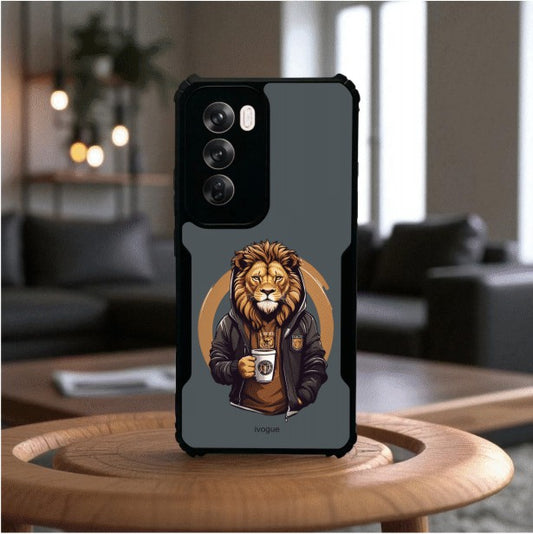 Stylish Lion Mobile Cover For Oppo Reno 12