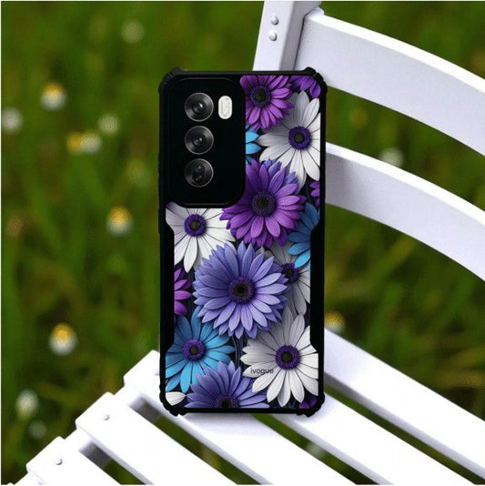 Violet Bloom Mobile Cover For Oppo Reno 12 Pro