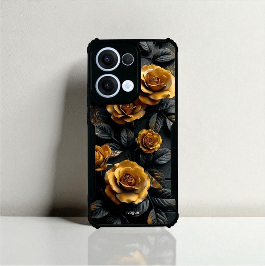 Golden Rose Mobile Cover For OPPO Reno 13