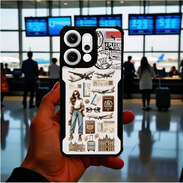 Travel Girl Vibes Mobile Cover For OPPO Reno 14 Pro