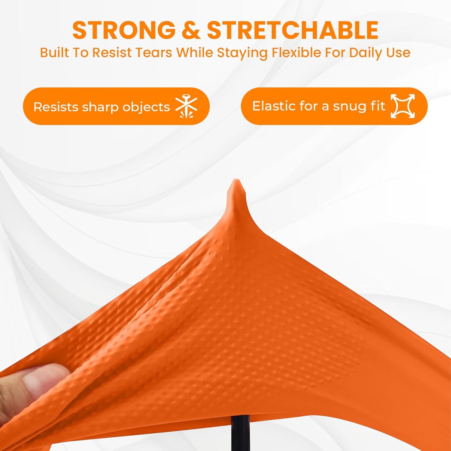Waterproof orange gloves for dishwashing