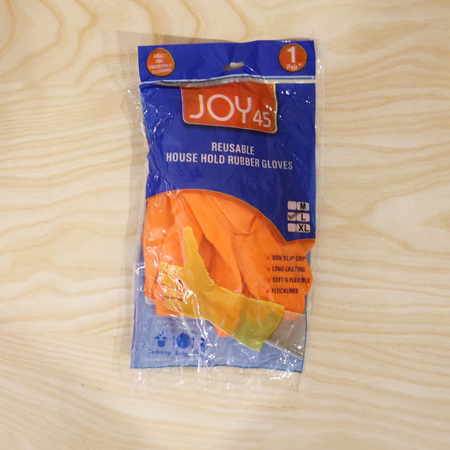 Orange large gloves daily use