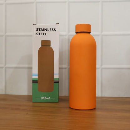 Customize Stainless Steel Double Wall Vacuum-Insulated Drink Water (Orange / 500 ML )