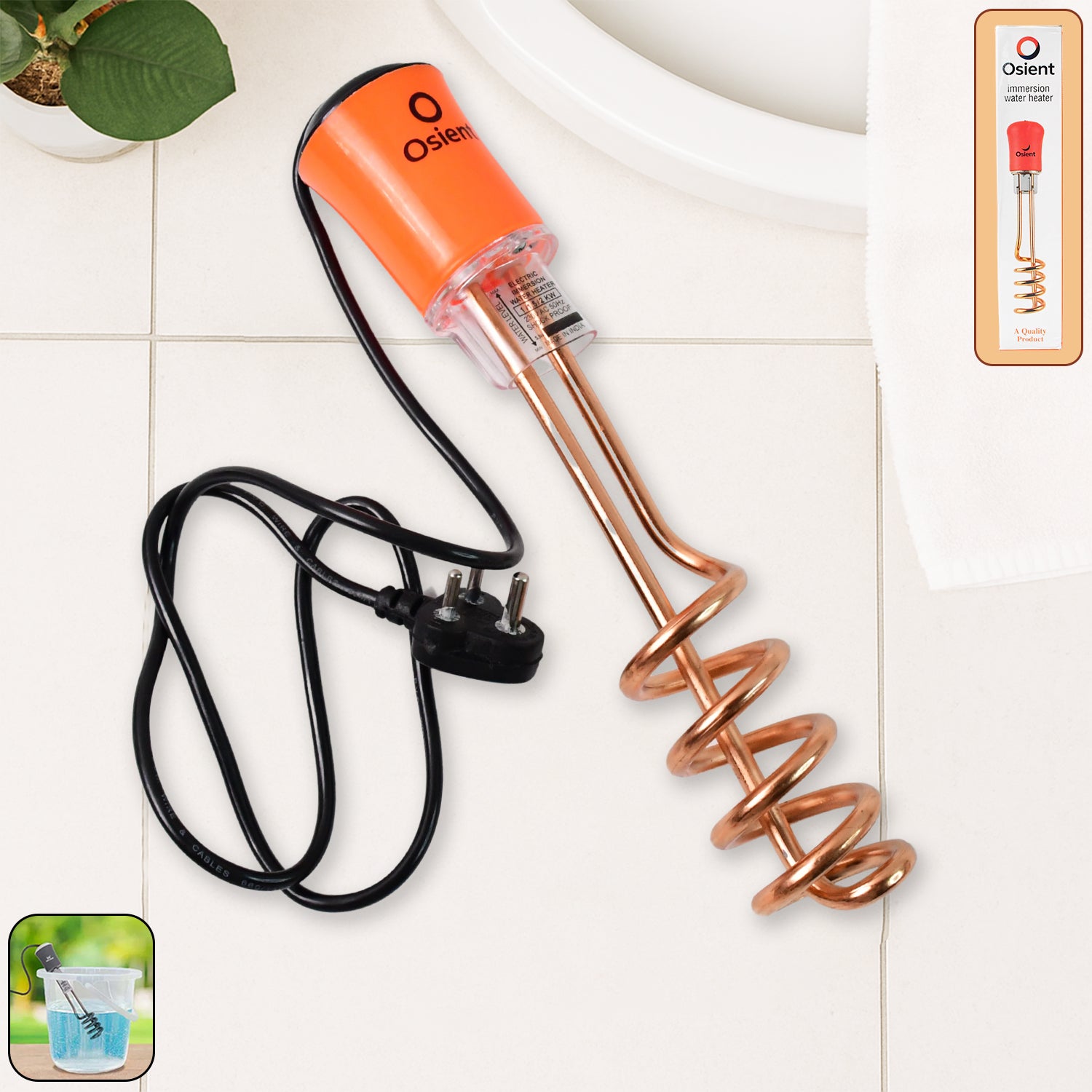 Immersion Water Heater Rod with Copper Heating Element