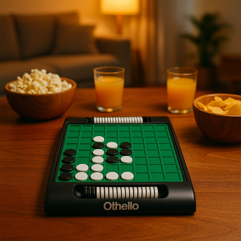 Classic Othello Strategy Board Game – Two Player Reversible Disc Game for Kids and Adults
