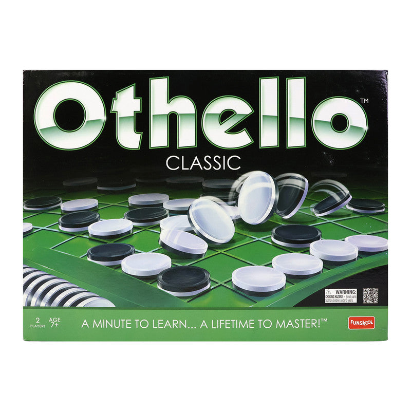 Classic Othello Strategy Board Game – Two Player Reversible Disc Game for Kids and Adults