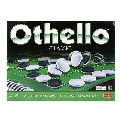 Classic Othello Strategy Board Game – Two Player Reversible Disc Game for Kids and Adults