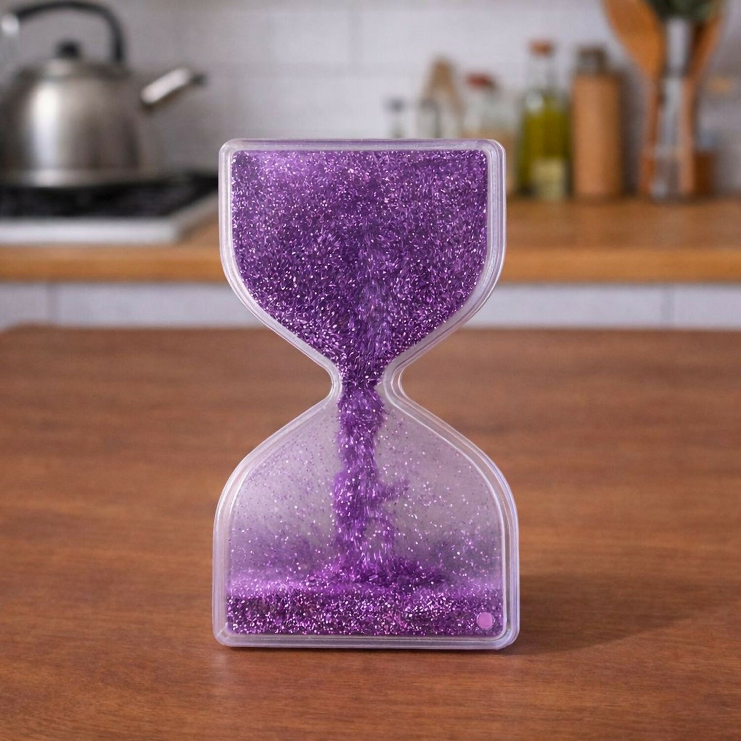 Purple Liquid Sand Timer Hourglass Stress Relief Sensory Toy for Kids