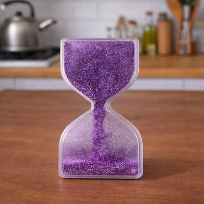 Purple Liquid Sand Timer Hourglass Stress Relief Sensory Toy for Kids