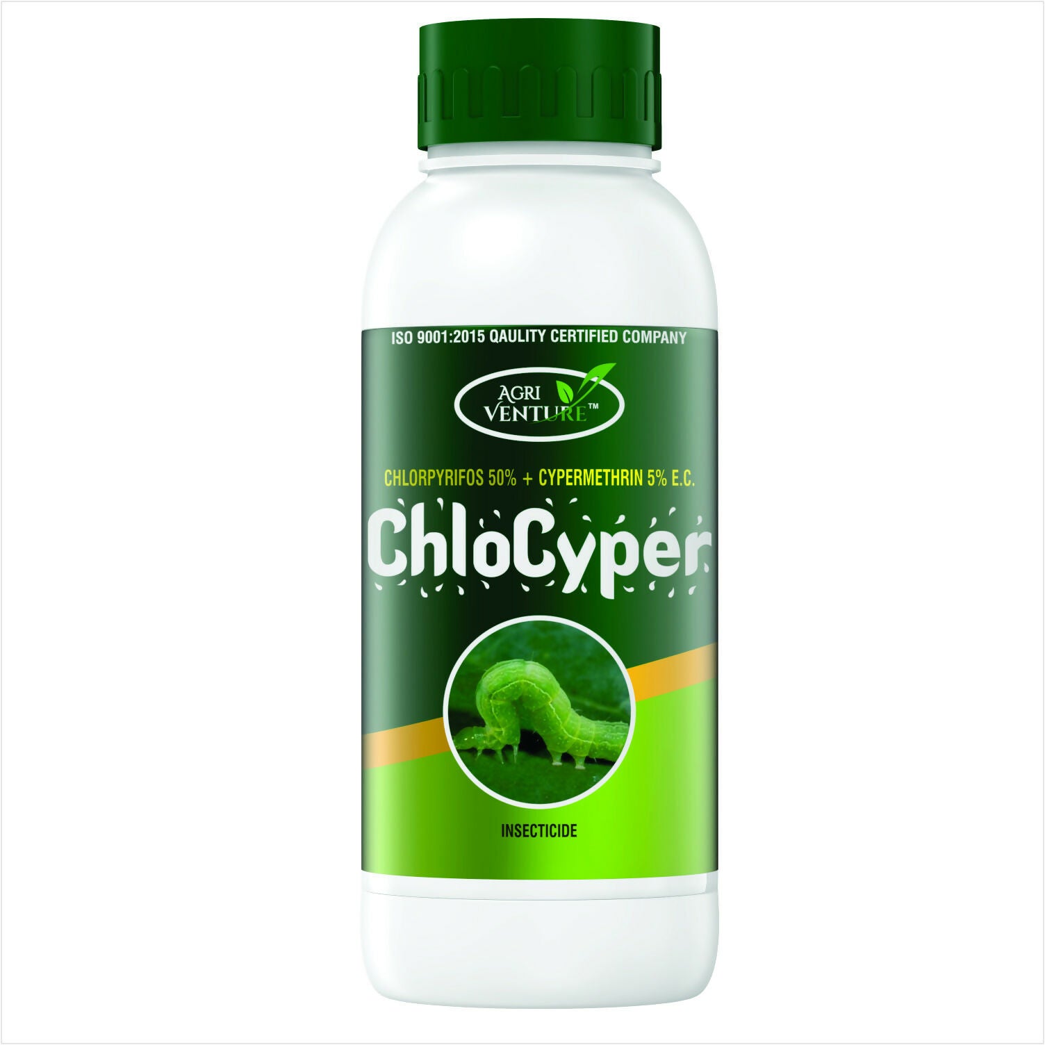 AgriVenture CHLOCYPER ( Chlorpyriphos 50% + Cypermethrin 5% EC ) Insecticides (1000ML)