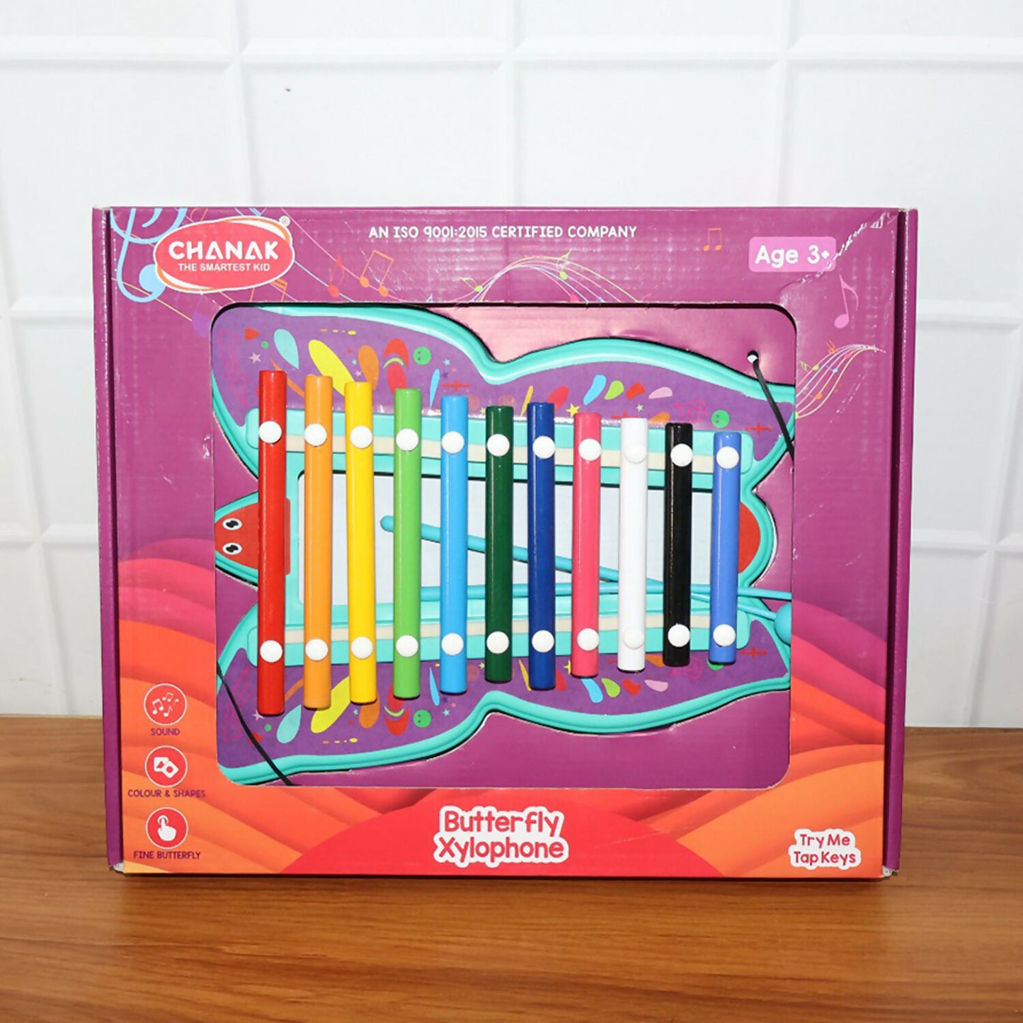 Butterfly Xylophone – Colorful 12-Tone Learning Toy with Dual Mallets