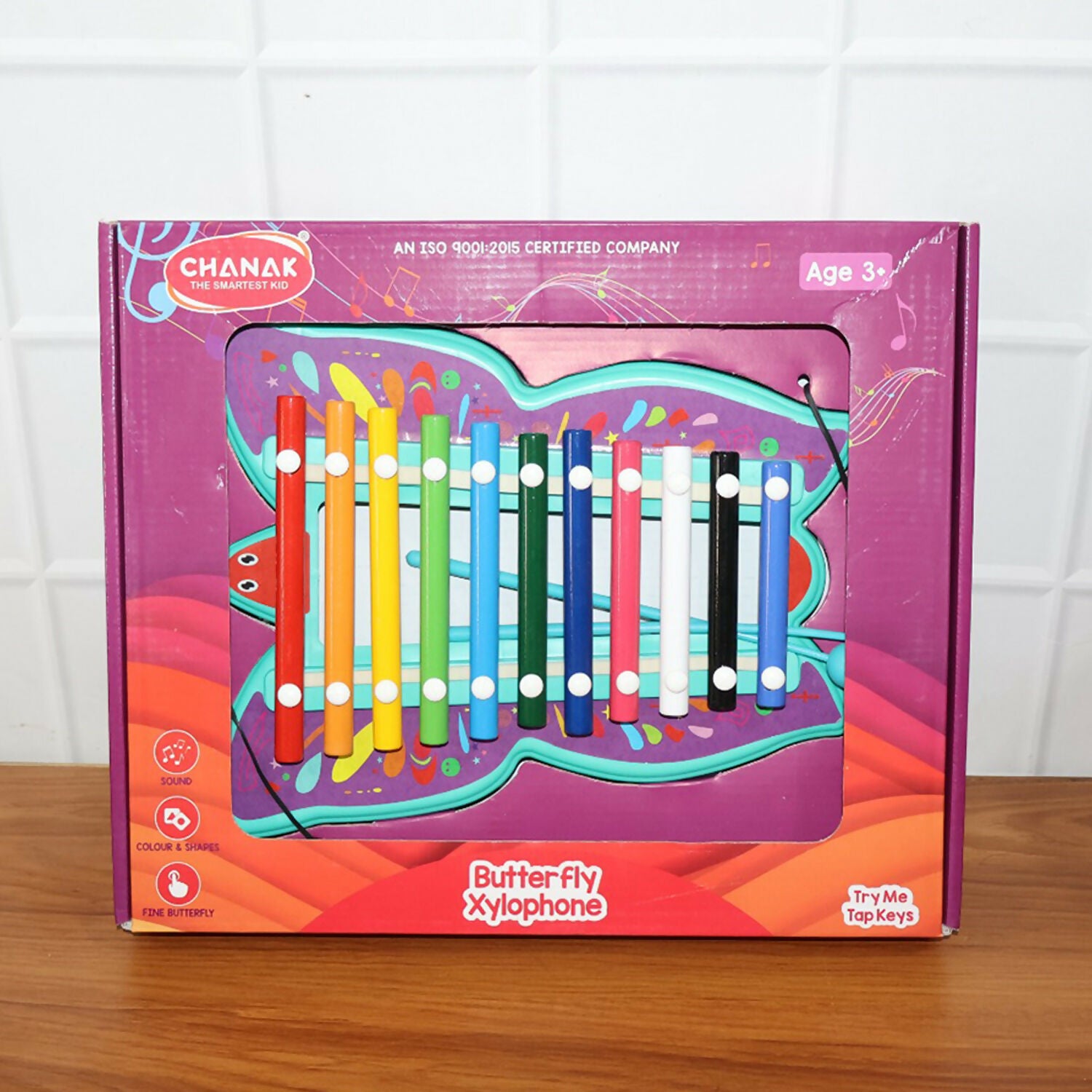 Butterfly Xylophone – Colorful 12-Tone Learning Toy with Dual Mallets