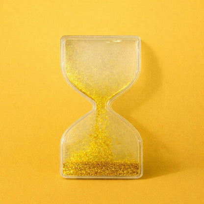Gold Liquid Sand Timer Hourglass Stress Relief Sensory Toy for Kids
