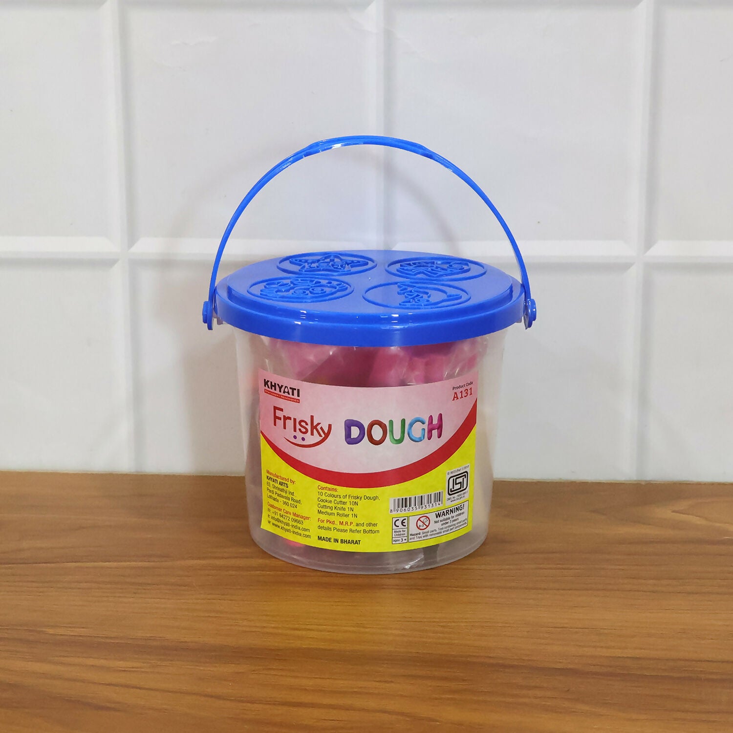 Frisky Dough Creative Clay Play Set with 10 Colours & Shape Cutters