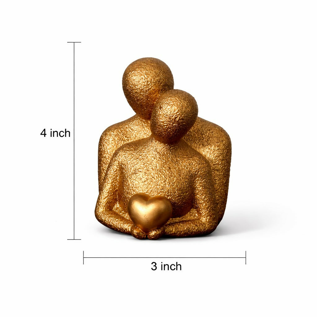 Couple Holding Heart Decorative Showpiece Romantic Home Table Décor